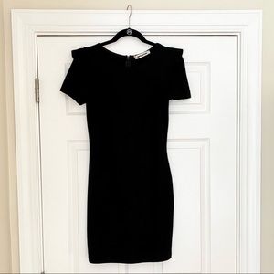 Classy LBD with structured sleeve detail